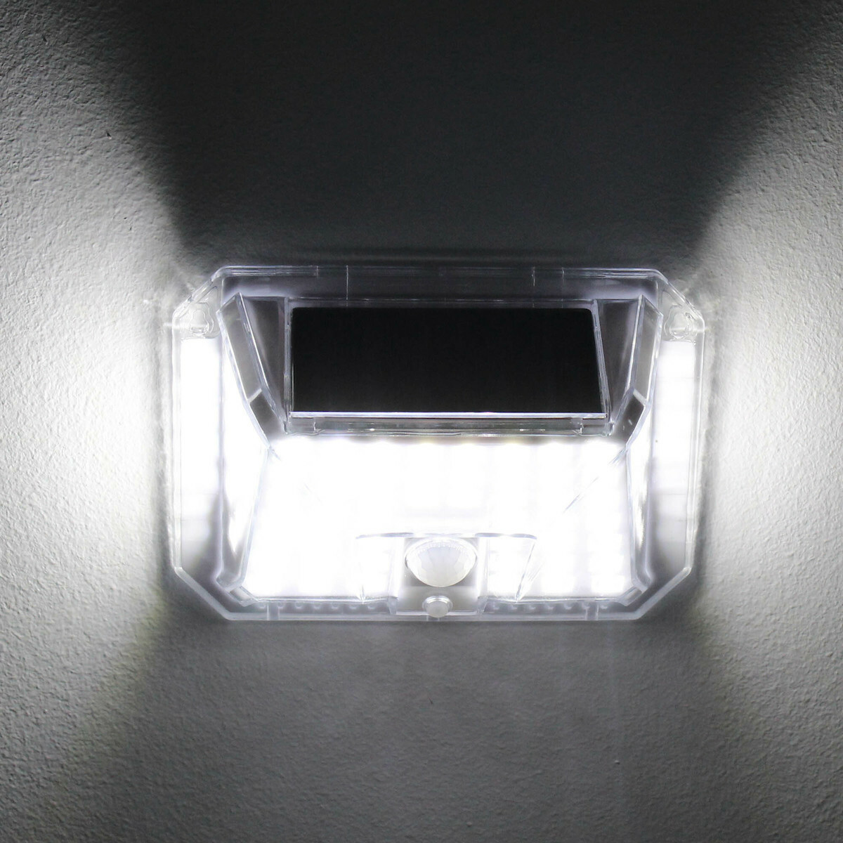 LED Ηλιακό Φωτιστικό Εξωτερικού Χώρου 88 SMD 2835 Πλαστικό 1.5W 135LM με Αισθητήρα Κίνησης 6500K IP65 GD-188 GDPLUS
